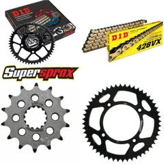 Kettensatz Alu schwarz für: YAMAHA YZ85 /LW 19``/16`` 0 14-52-124 DID428VX(G&B) Niet