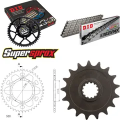 Kettensatz Alu schwarz für: YAMAHA YZF750 R7 99-00 17-43-118 DID530ZVM-X Endlos