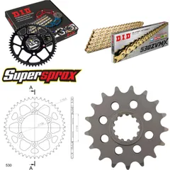 Chain Kit - ALU - black for: YAMAHA YZF1000 R1 09-14 17-47-120 DID530ZVM-X(G&G) rivet