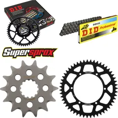 Chain Kit - ALU - black for: KAWASAKI KX250 07-08 14-51-116 DID520 Clip
