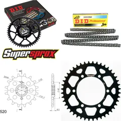 Chain Kit - ALU - black for: KAWASAKI GPX250 R Ninja 88-02 14-44-106 DID520NZ Clip