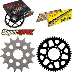 Chain Kit - ALU - black for: KAWASAKI EN650 Vulcan S 15-15 15-46-120 DID520VX3(G&B) endless