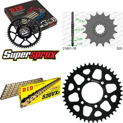 Chain Kit - ALU - black for: KAWASAKI ZX-6R /RR 09-12/ZX-6 16-43-112 DID520VX3(G&B) rivet