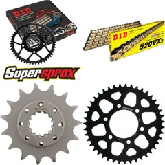 Chain Kit - ALU - black for: KAWASAKI Z750 /S 04-06/Z750 A 15-43-112 DID520VX3(G&B) rivet