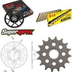 Chain Kit - ALU - black for: KAWASAKI Z1000 03-06 16-42-112 DID525VX3(G&B) endless