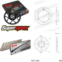 Kettensatz Alu für: SUZUKI RM500 83-87 14-46-112 DID520ZVM-X(S&S) Niet