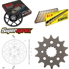 Chain Kit - ALU - black for: SUZUKI GS500 E int. Ø76mm 8 14-50-108 DID530VX3(G&B) endless