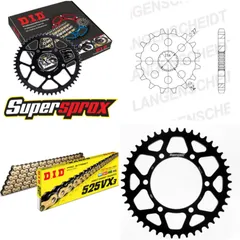 Kettensatz Alu schwarz für: SUZUKI GSX-R 1000 17 17-45-120 DID525VX3(G&B) Niet