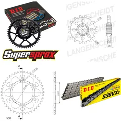 Kettensatz Alu schwarz MUZ 1000 S 01-08 17-43-108 DID530VX3 Niet