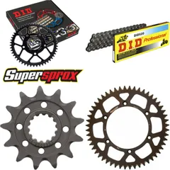 Kettensatz Alu schwarz für: Gas Gas EC125 97-99 13-52-118 DID520 Clip