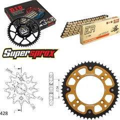 Kettensatz Stealth gold für: BETA RR125 Motard 07-14 13-50-126 DID428NZ(G&B) Clip