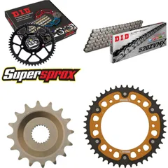 Chain Kit Stealth gold for: APRILIA ETX350 Tuareg Wind 8 16-45-104 DID520ZVM-X endless
