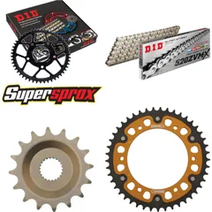 Chain Kit Stealth gold for: APRILIA ETX350 Tuareg Wind 8 16-45-104 DID520ZVM-X(S&S) rivet