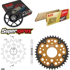 Chain Kit Stealth gold for: APRILIA RS125 Extrema/Replic 16-39-106 DID520ERT2(G&G) Clip
