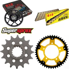 Chain Kit Stealth gold for: APRILIA SMV750 Dorsoduro 08-15 16-46-112 DID525VX3(G&B) rivet