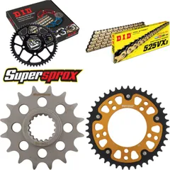 Chain Kit Stealth gold for: APRILIA SL1000 Falco 99-04 16-41-108 DID525VX3(G&B) rivet