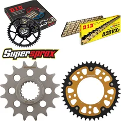 Chain Kit Stealth gold for: APRILIA Tuono V4 R ABS 11-14 16-42-110 DID525VX3(G&B) rivet