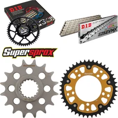 Chain Kit Stealth gold for: APRILIA Tuono V4 R ABS 11-14 16-42-110 DID525ZVM-X(S&S) rivet