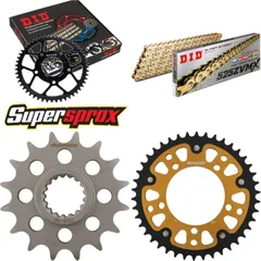 Chain Kit Stealth gold for: APRILIA Tuono V4 R ABS 11-14 16-42-110 DID525ZVM-X(G&G) rivet