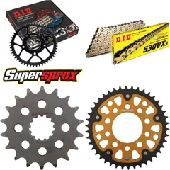 Kettensatz Stealth gold für: TRIUMPH Daytona 1200 94-96 18-42-110 DID530VX3(G&B) Endlos