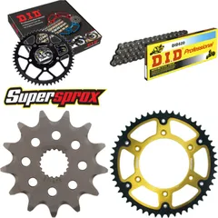 Chain Kit Stealth gold for: HONDA CR125 R 00-01/CR125 R 13-52-116 DID520 Clip