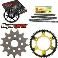 Chain Kit Stealth gold for: HONDA CR125 R 00-01/CR125 R 13-52-116 DID520NZ Clip