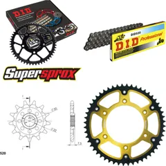 Chain Kit Stealth gold for: HONDA CR125 R 04-07 13-52-116 DID520 Clip