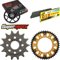 Chain Kit Stealth gold for: HONDA CR250 R 02-02 14-48-114 DID520 Clip