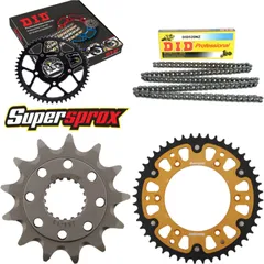 Chain Kit Stealth gold for: HONDA CRF450 R 04-08 13-48-114 DID520NZ Clip