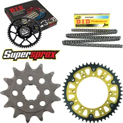 Chain Kit Stealth gold for: HONDA XR250 R 88-89 13-48-108 DID520NZ Clip