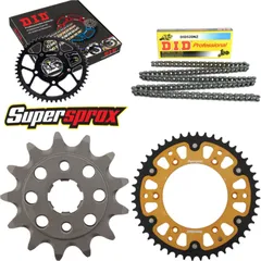Chain Kit Stealth gold for: HONDA XR250 R 90-95 13-48-108 DID520NZ Clip