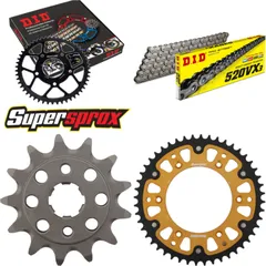 Chain Kit Stealth gold for: HONDA XR250 R 90-95 13-48-108 DID520VX3 endless