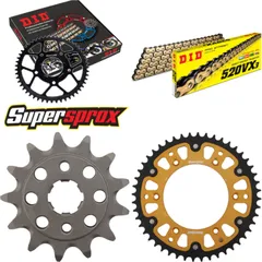 Chain Kit Stealth gold for: HONDA XR250 R 90-95 13-48-108 DID520VX3(G&B) rivet