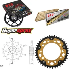 Chain Kit Stealth gold for: HONDA CBF500 04-08/CBF500 AB 15-41-116 DID525ZVM-X(G&G) endless