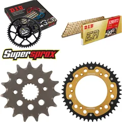 Chain Kit Stealth gold for: HONDA XR400 R 96-06 15-45-108 DID520ERT2(G&G) Clip
