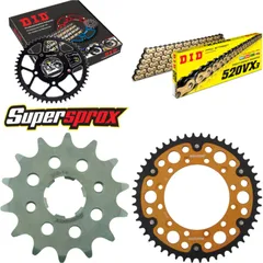 Chain Kit Stealth gold for: HONDA XR600 R 88-90 14-50-112 DID520VX3(G&B) endless