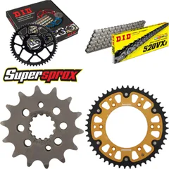 Chain Kit Stealth gold for: HONDA XR650 R 00-07 14-48-110 DID520VX3 endless