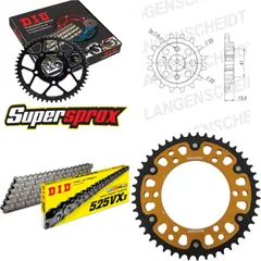 Chain Kit Stealth gold for: HONDA XL600 V Transalp 87-88 15-47-118 DID525VX3 Clip