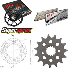 Chain Kit Stealth gold for: HONDA NX650 Dominator 32KW/ 15-47-110 DID520ZVM-X(S&S) rivet