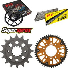 Chain Kit Stealth gold for: HONDA XRV750 Africa Twin 90-92 16-46-124 DID525VX3 rivet