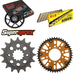 Chain Kit Stealth gold for: HONDA XRV750 Africa Twin 90-92 16-46-124 DID525VX3(G&B) endless