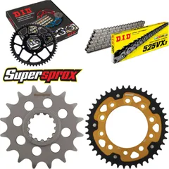 Chain Kit Stealth gold for: HONDA CBR900 R Fireblade 96-99 16-42-108 DID525VX3 rivet