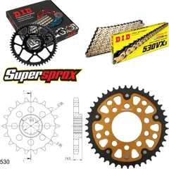 Chain Kit Stealth gold for: HONDA CBX1000 Pro Link 81-82 18-42-108 DID530VX3(G&B) rivet