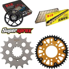 Chain Kit Stealth gold for: HONDA VF1000 F Interceptor 8 17-43-110 DID530VX3(G&B) rivet