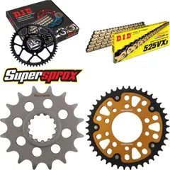 Chain Kit Stealth gold for: HONDA CBR1000 L/LA/LD 16- 16-42-124 DID525VX3(G&B) rivet