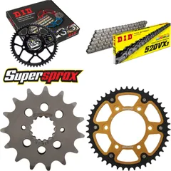 Chain Kit Stealth gold for: DUCATI 600 Monster /Dark 00-01 15-46-102 DID520VX3 rivet