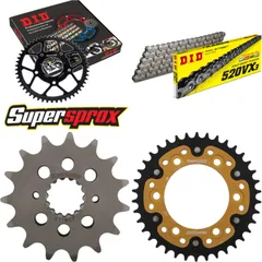 Kettensatz Stealth gold für: DUCATI 600 Monster 94-94/750 15-38-098 DID520VX3 Niet