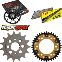 Kettensatz Stealth gold für: DUCATI 900 Monster 00-01 15-38-098 DID520VX3 Endlos