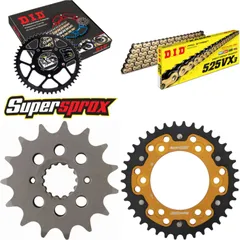 Kettensatz Stealth gold für: DUCATI Sport Touring ST4s /A 15-38-102 DID525VX3(G&B) Niet