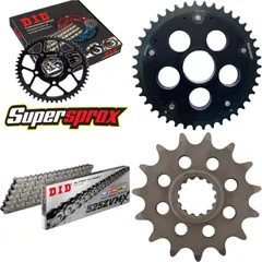 Chain Kit Stealth Edge black for: DUCATI Monster S4RS 15-43-104 DID525ZVM-X endless